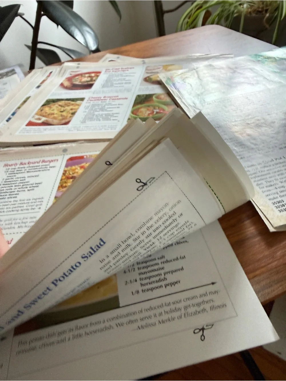 Unbranded vintage Kitchen Recipe Clipping Bundle - White/Cream Pages